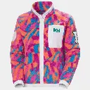 POLAR HELLY HANSEN W IMPERIAL PRINTED PILE SNAP